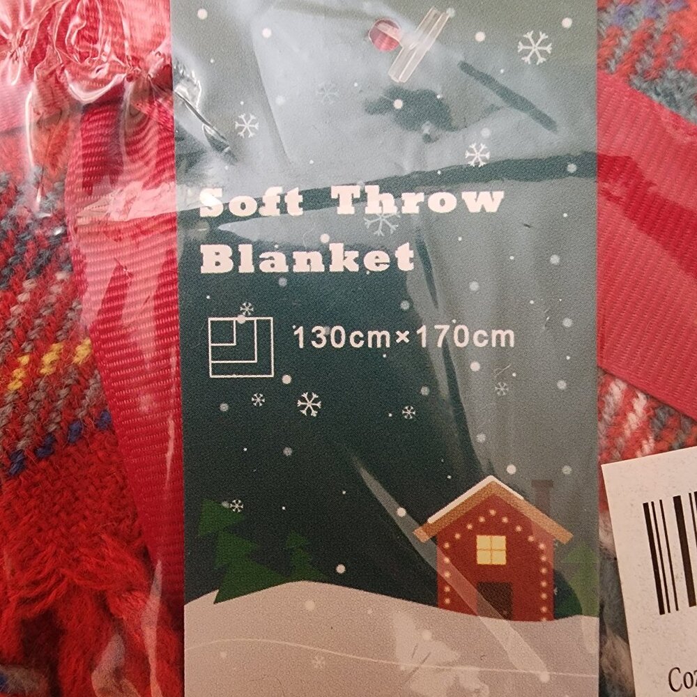 Winter Christmas Gift soft throw Blanket 130cm By 170cm